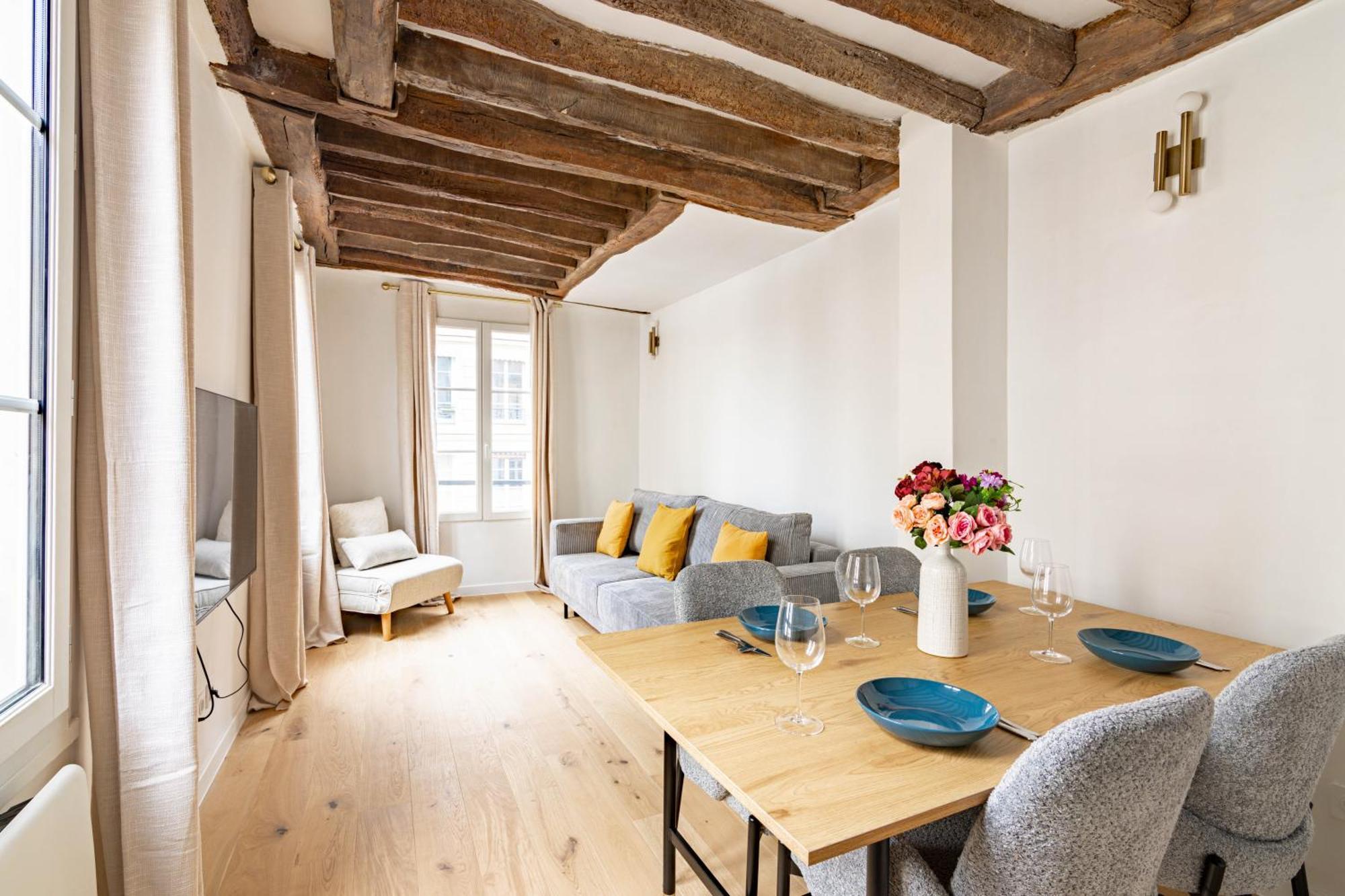 Appartement Quartier Fontaine Chatelet Les Halles Free Netflix Paris Luaran gambar