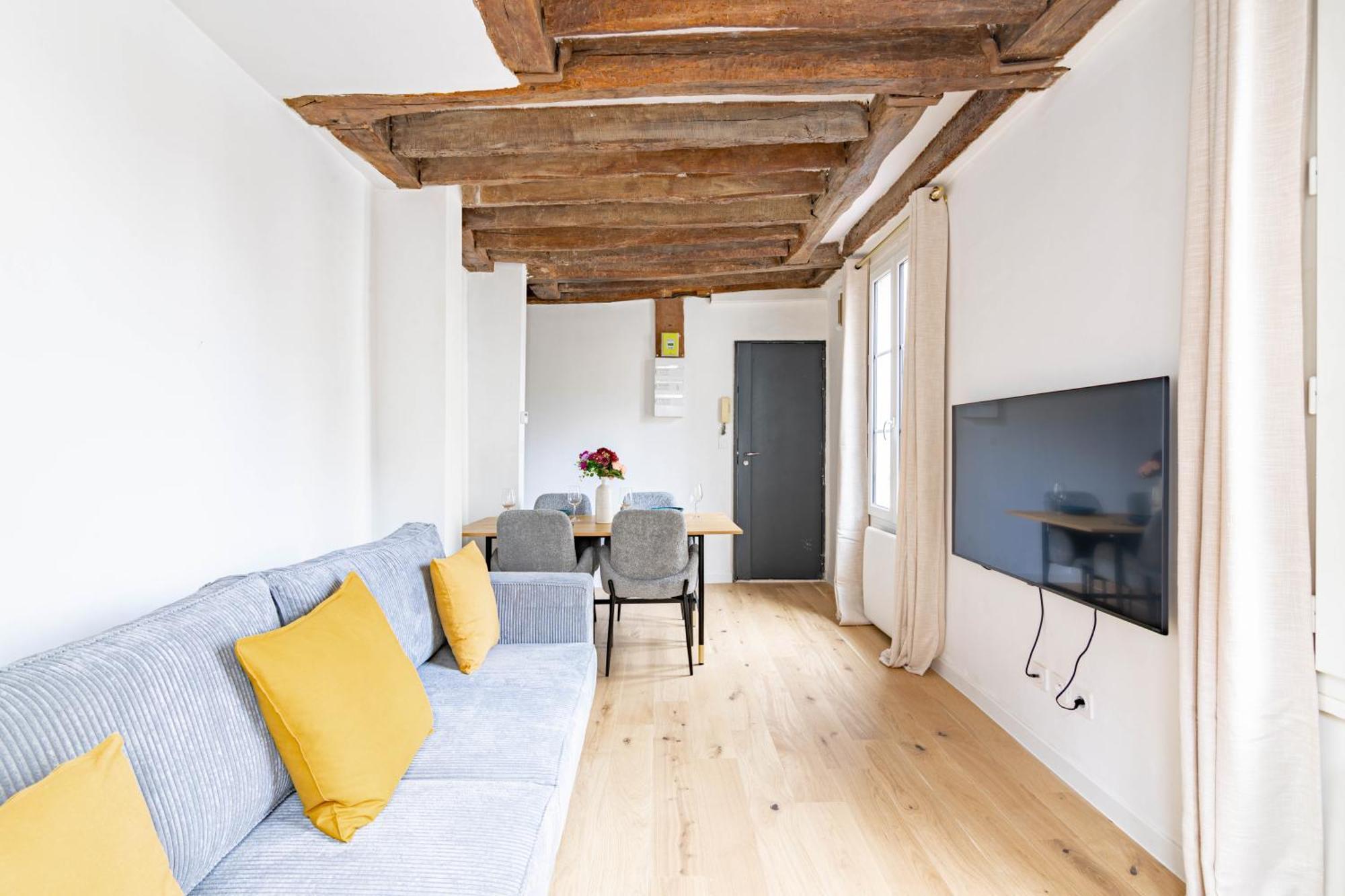Appartement Quartier Fontaine Chatelet Les Halles Free Netflix Paris Luaran gambar