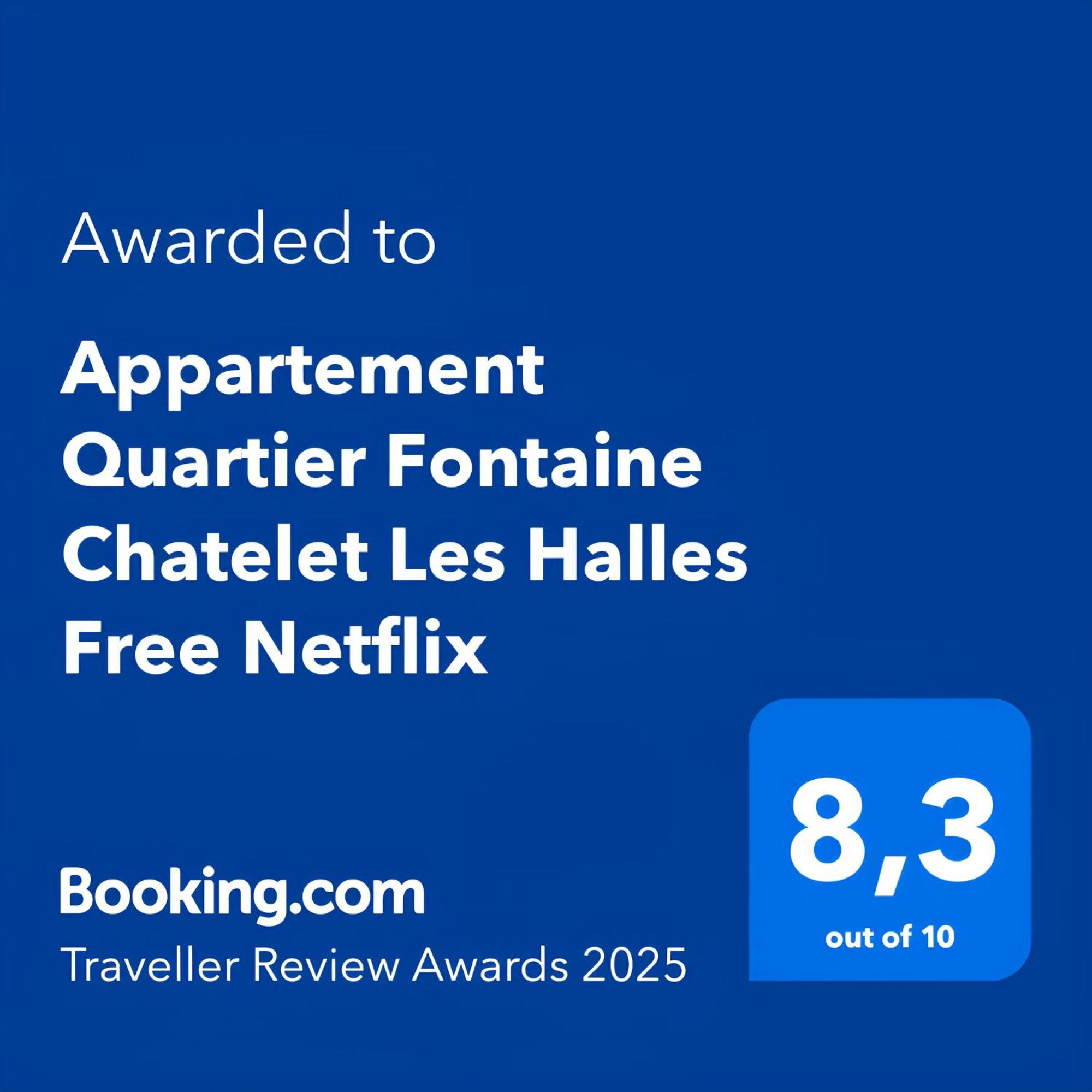 Appartement Quartier Fontaine Chatelet Les Halles Free Netflix Paris Luaran gambar